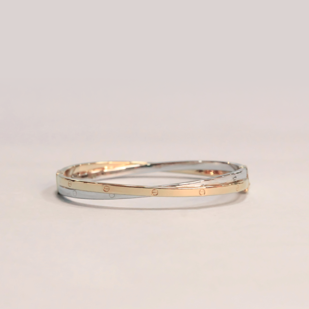 Multi-Charismatic Gold Bangle