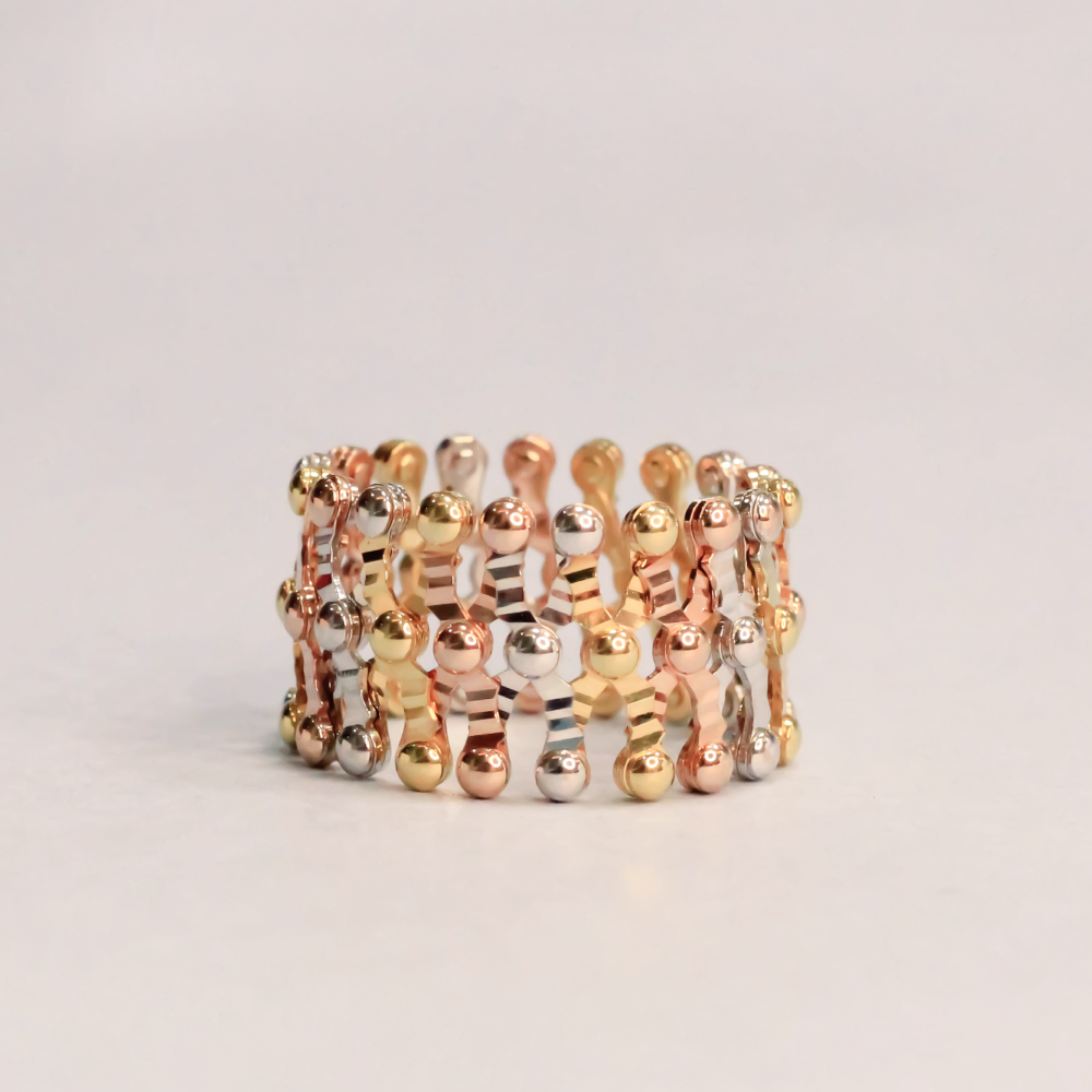 Gold Ring-Bracelet Fusion