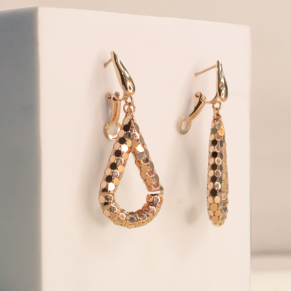 Gold Pear Drop Earrings