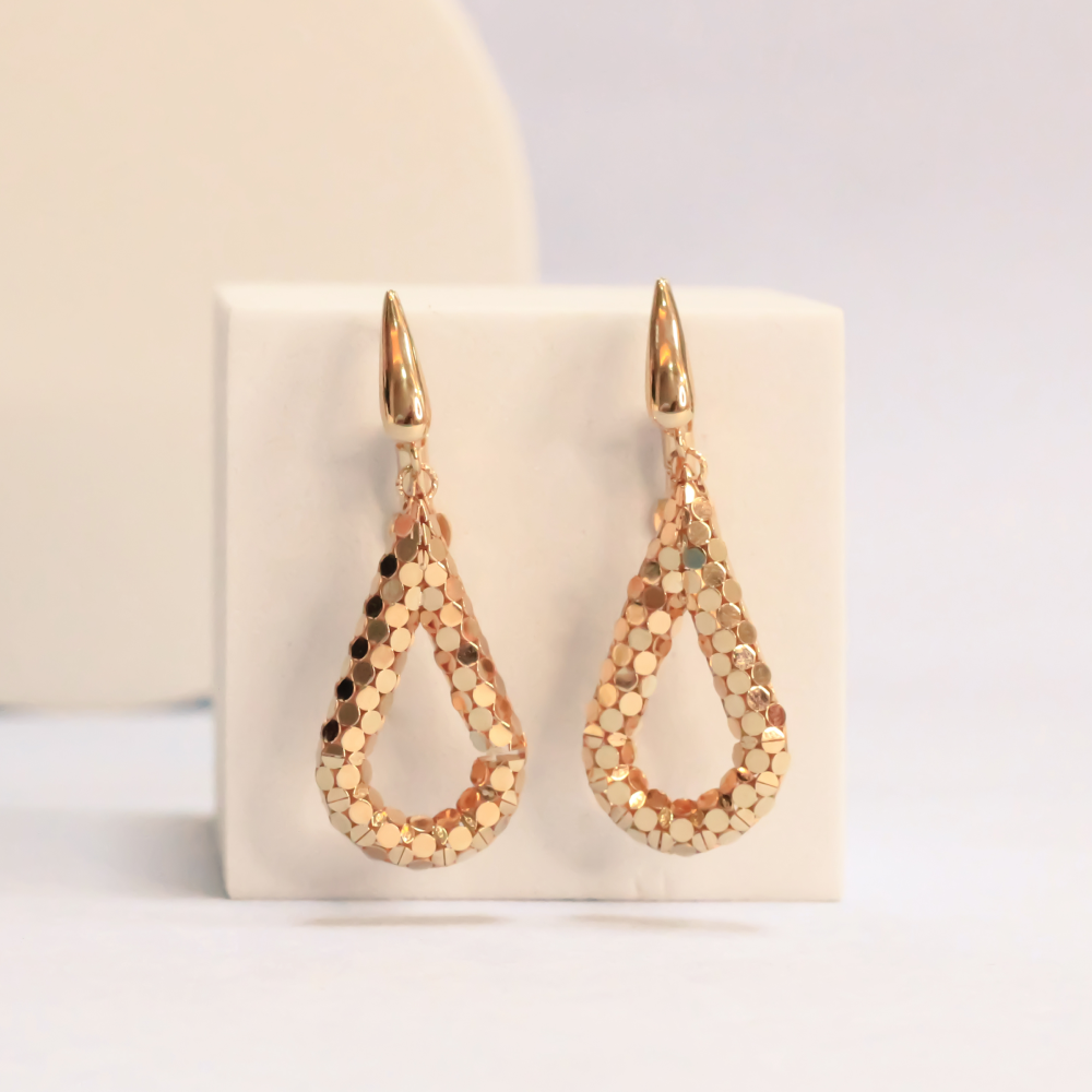 Gold Pear Drop Earrings