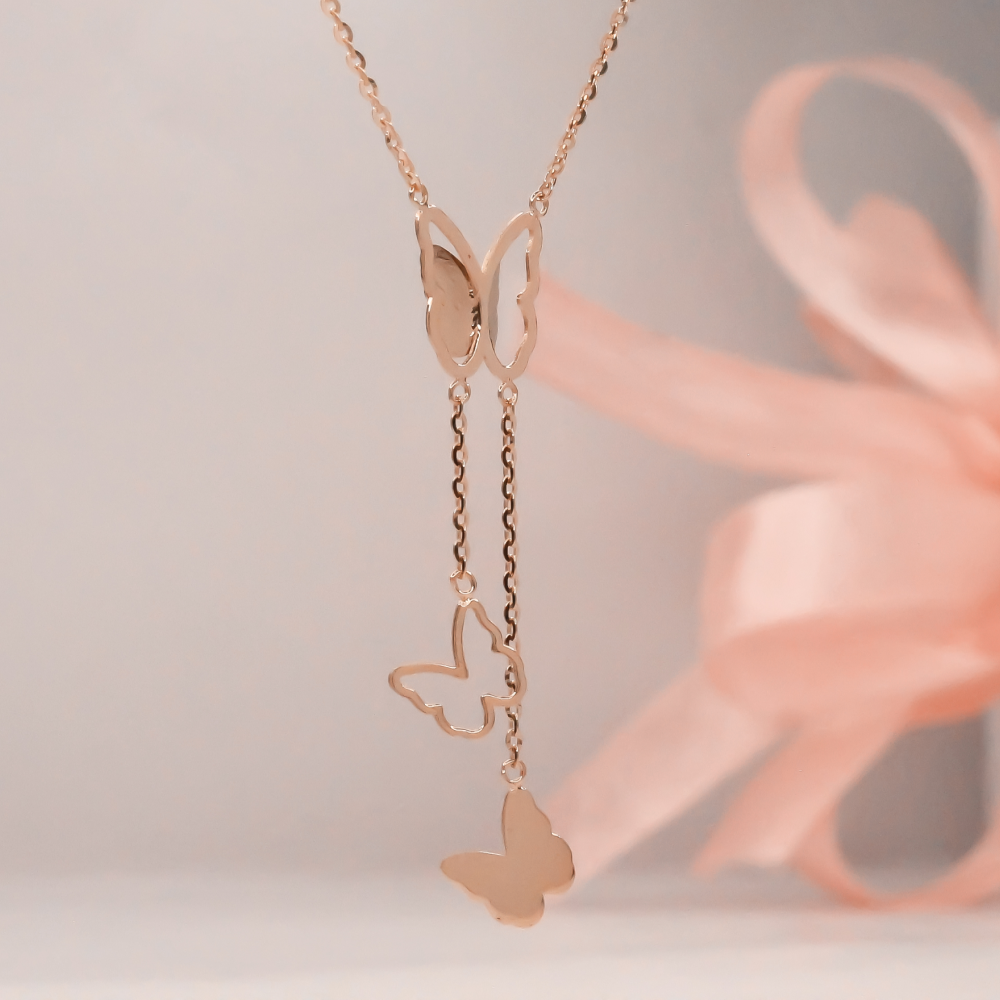 Luxe 18kt Butterfly Necklace