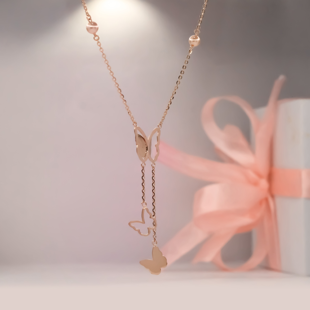 Luxe 18kt Butterfly Necklace