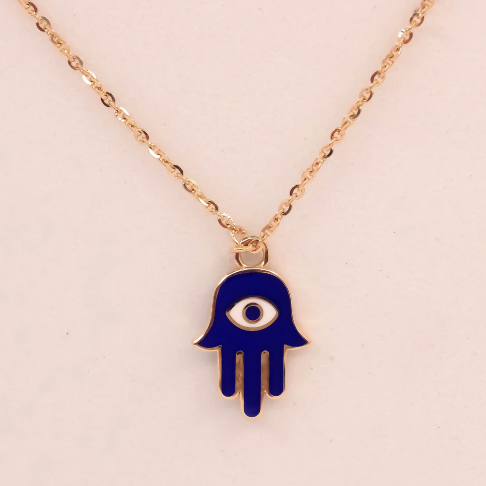 Rocker-Chic Evil Eye Pendant