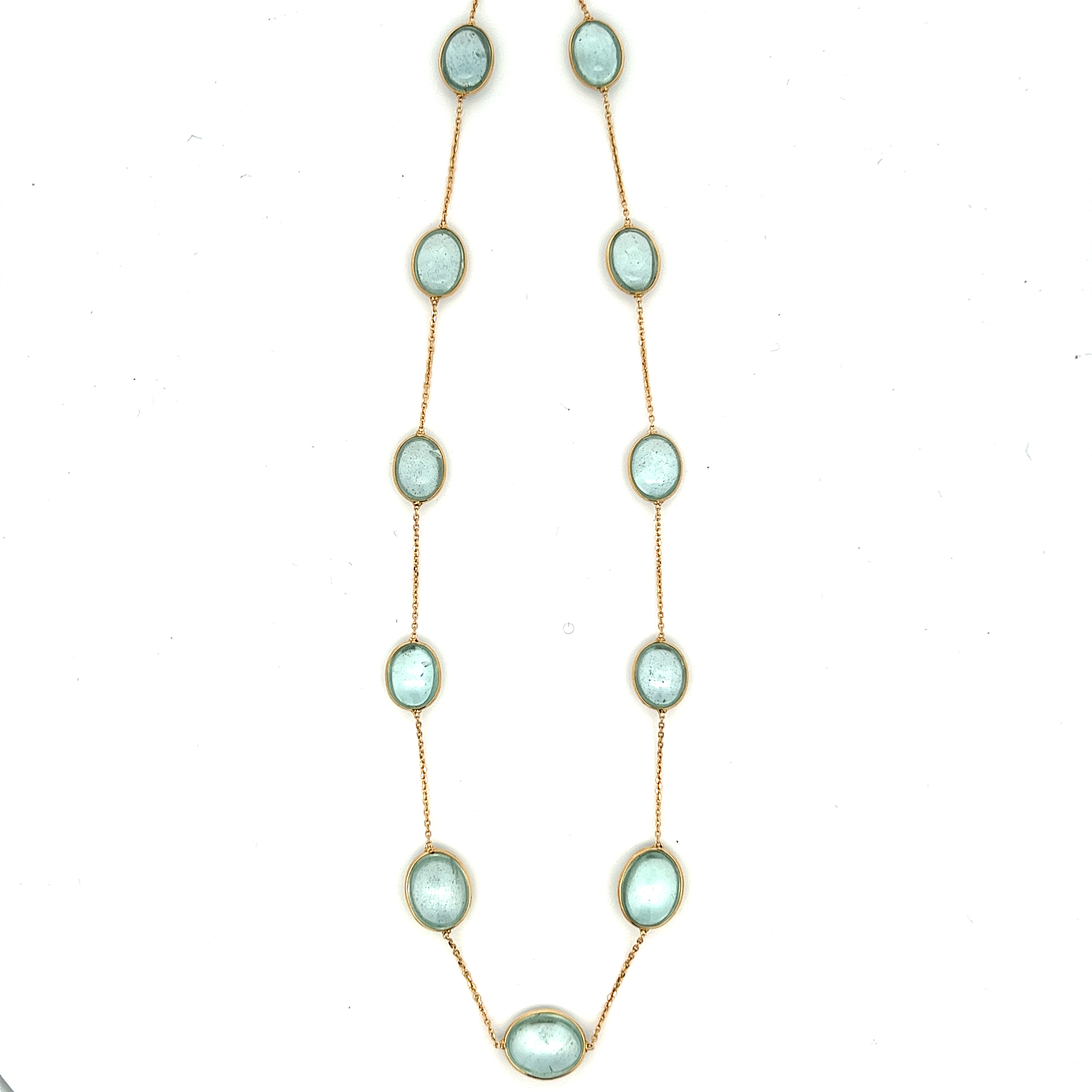 Aqua Chalcedony Necklace