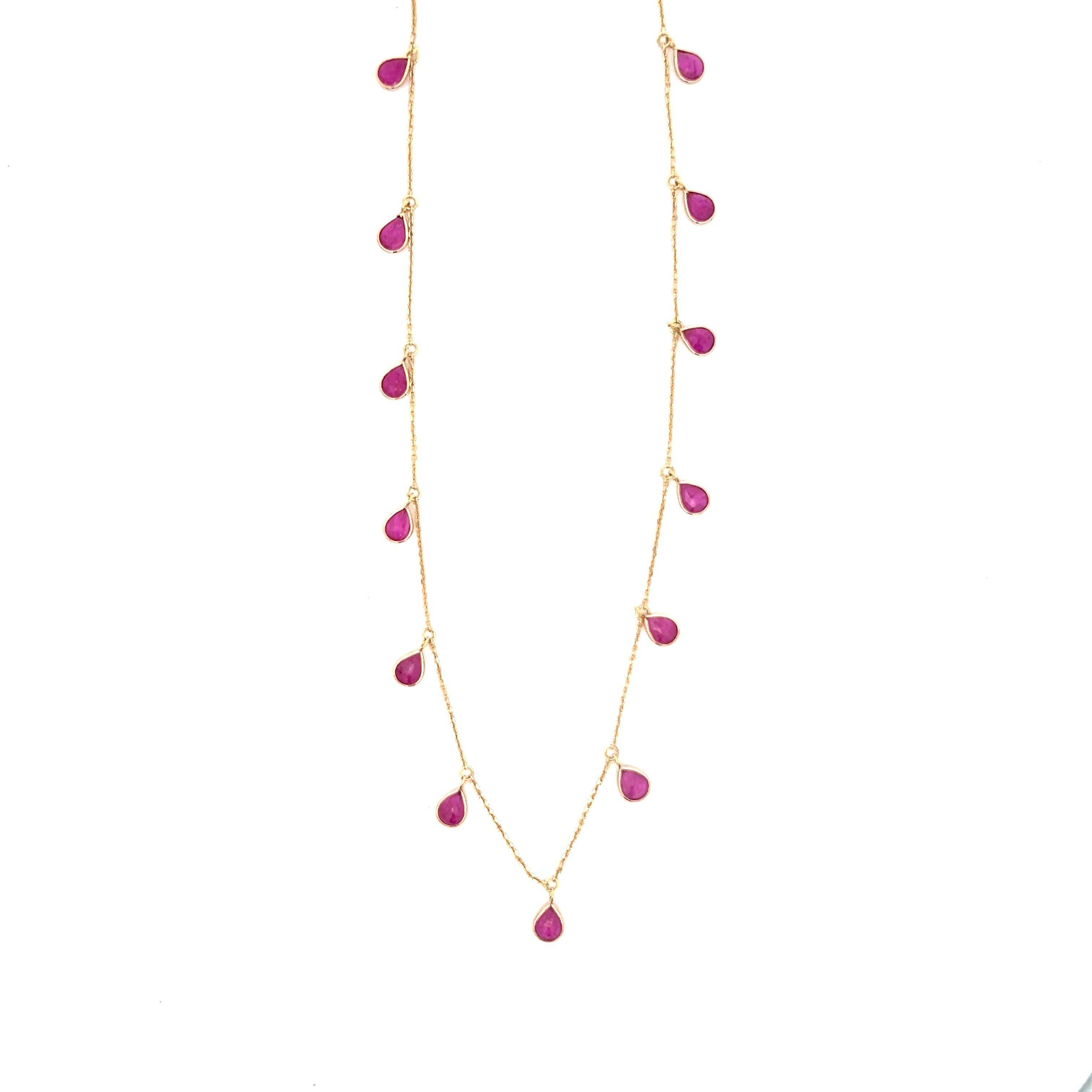 Ruby Drop Necklace