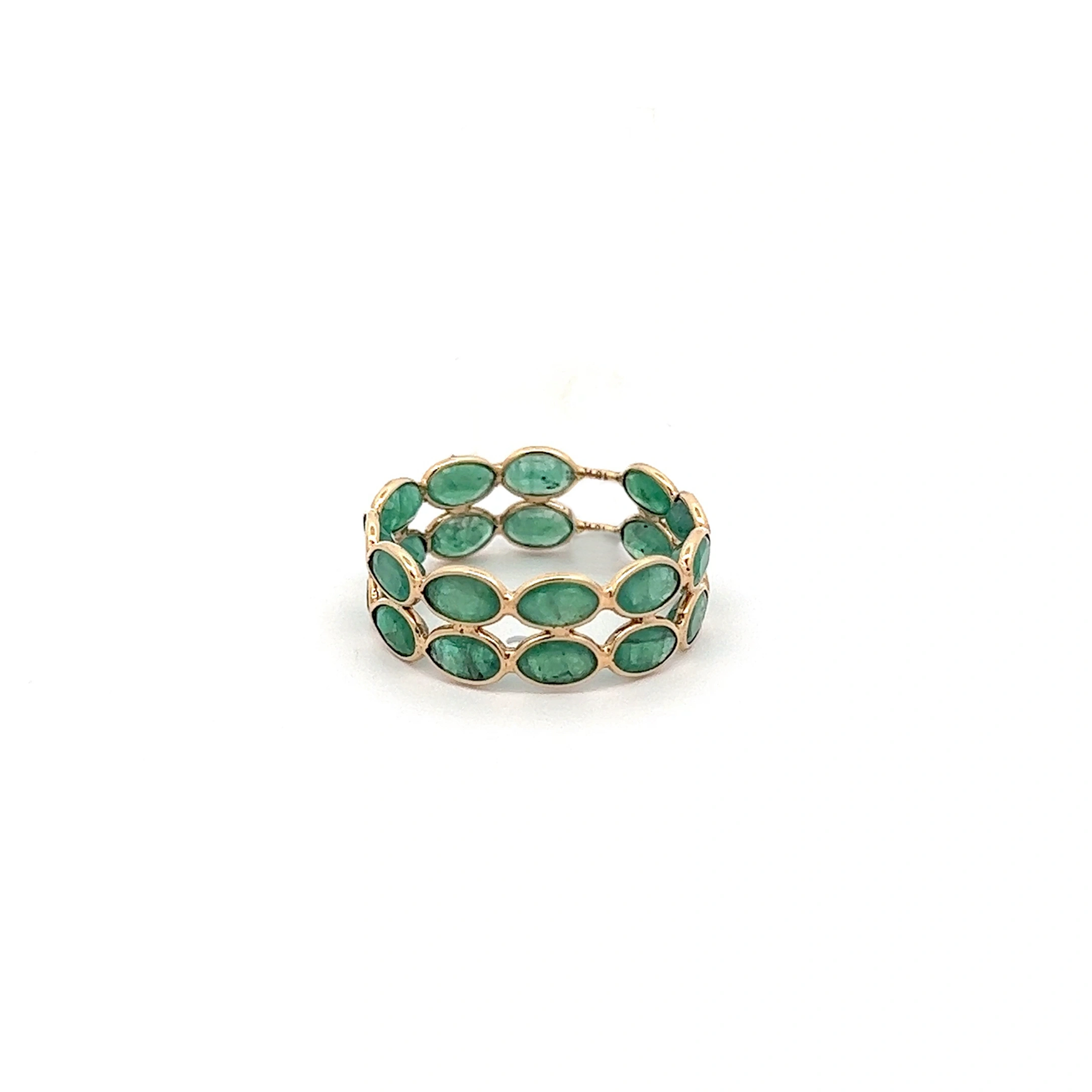 Emerald Double-Band Ring