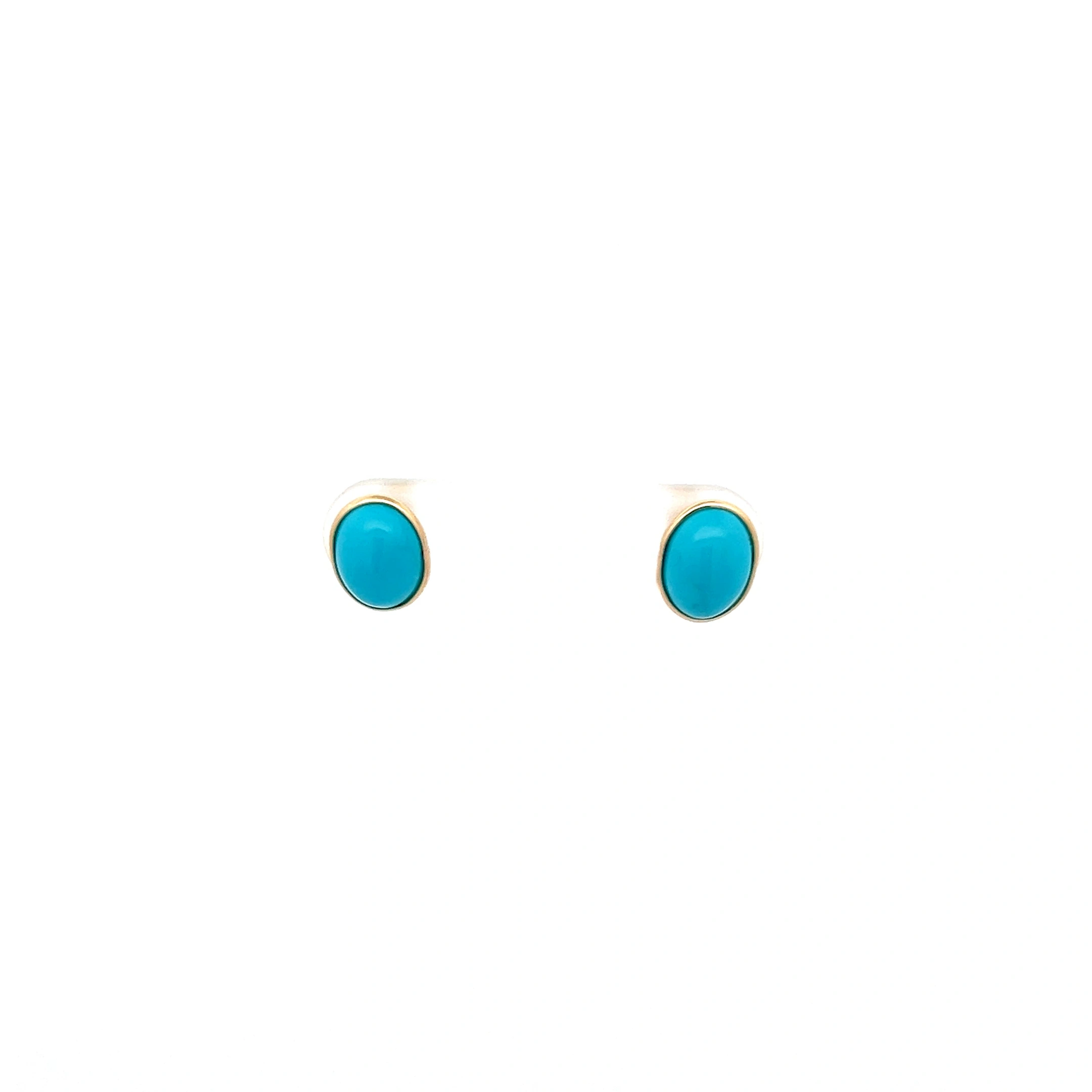 Minimalist Turquoise Stud Earrings